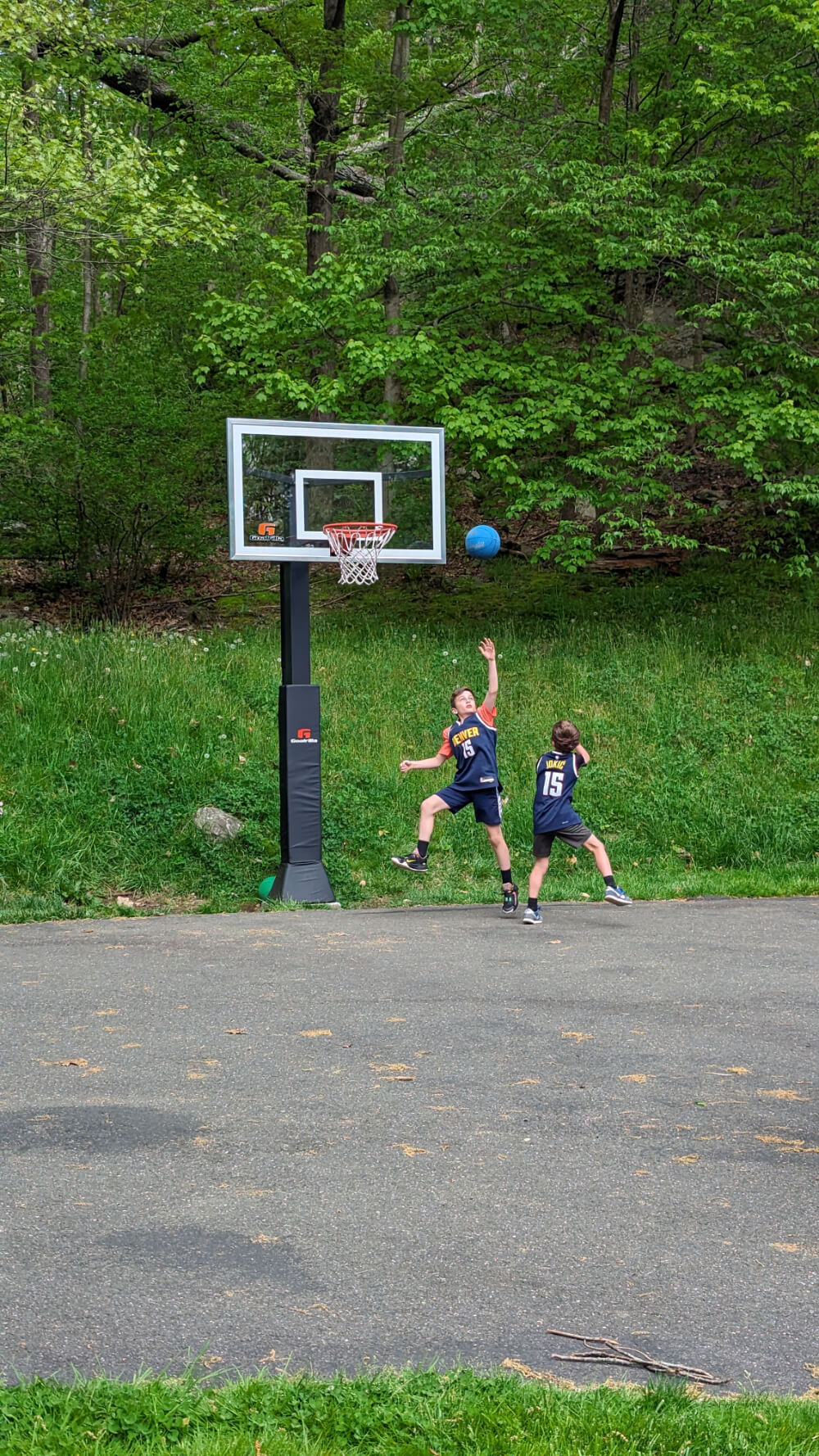 This is us playing basketball
